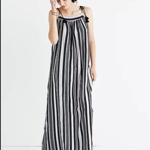 Madewell Striped Side-Button Maxi Dress